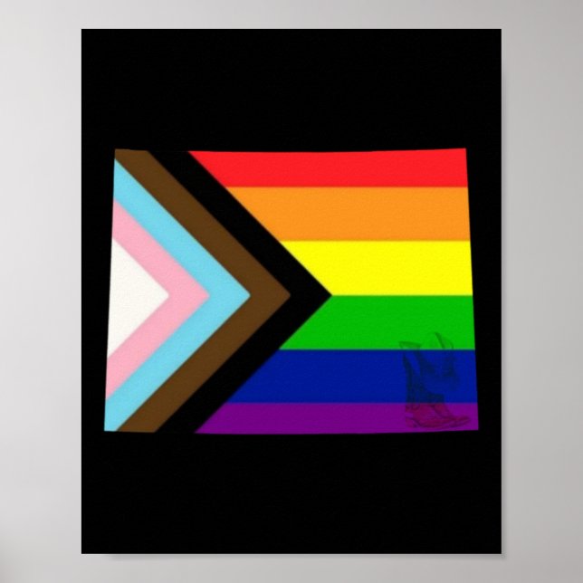 Wyoming Pride Sticker  Poster (Front)