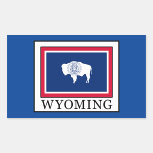 Wyoming Rectangular Sticker
