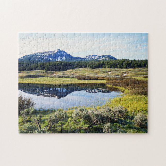 Wyoming, Rocky Mountains, A mountain peak Jigsaw Puzzle (Horizontal)