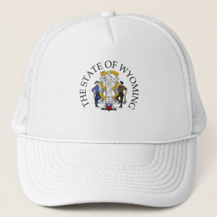 Wyoming sign trucker hat