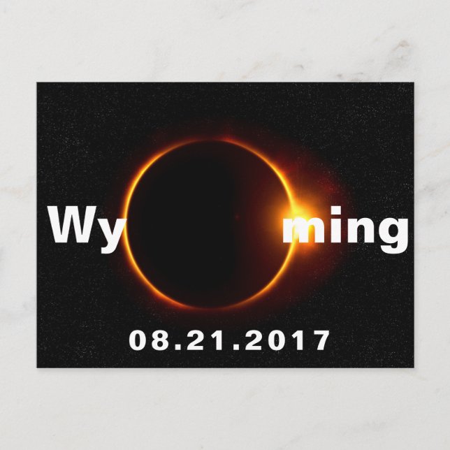 Wyoming Solar Eclipse Postcard (Front)