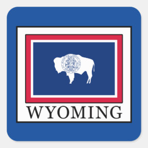 Wyoming Square Sticker