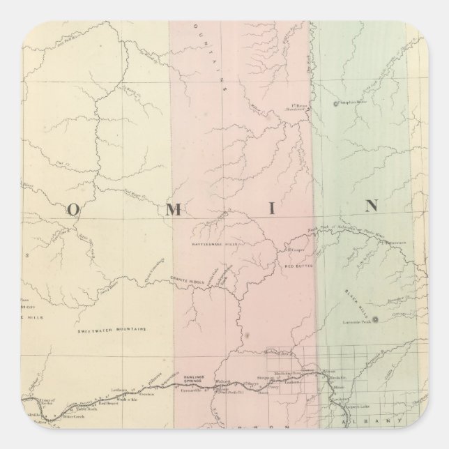 Wyoming Square Sticker (Front)