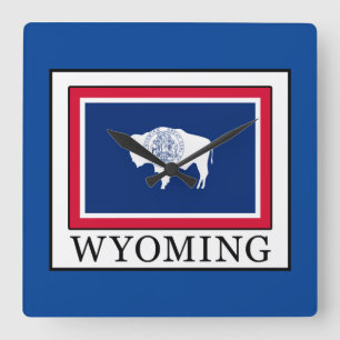 Wyoming Square Wall Clock