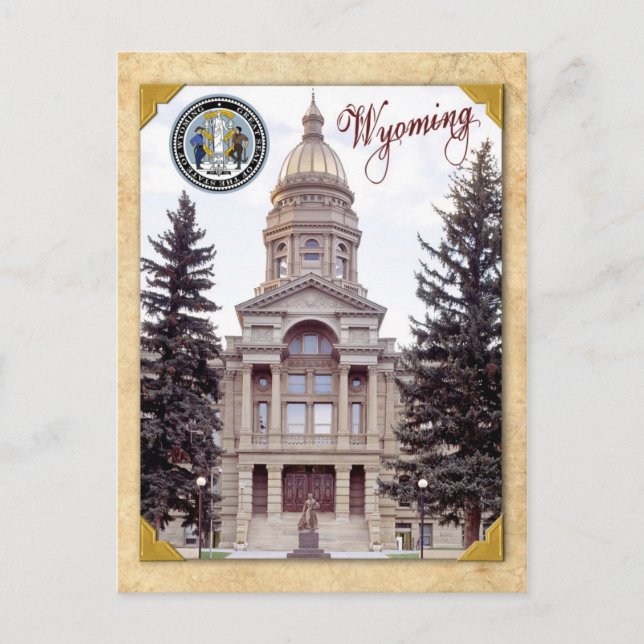 Wyoming State Capitol, Cheyenne, WY Postcard (Front)