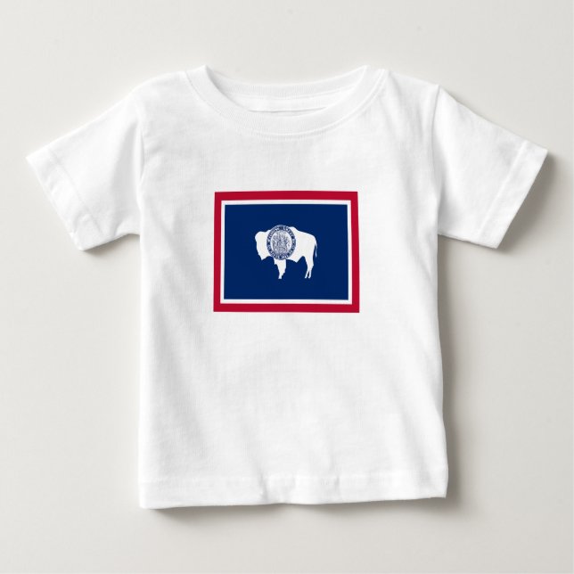 Wyoming State Flag Baby T-Shirt (Front)
