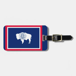 Wyoming State Flag Design Luggage Tag