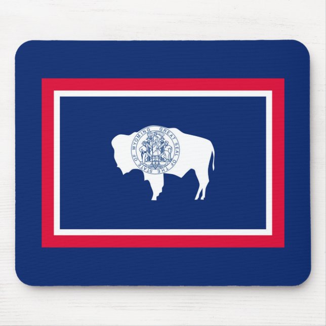 Wyoming State Flag Design Mouse Pad (Front)