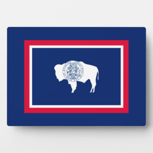 Wyoming State Flag Design Plaque