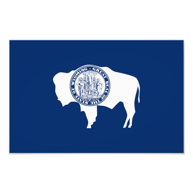 Wyoming State Flag Photo Print (Front)