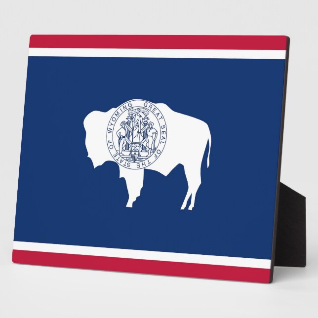 Wyoming State Flag Plaque (Side)