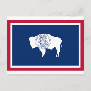 Wyoming State Flag Postcard