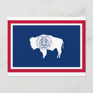 Wyoming State Flag Postcard