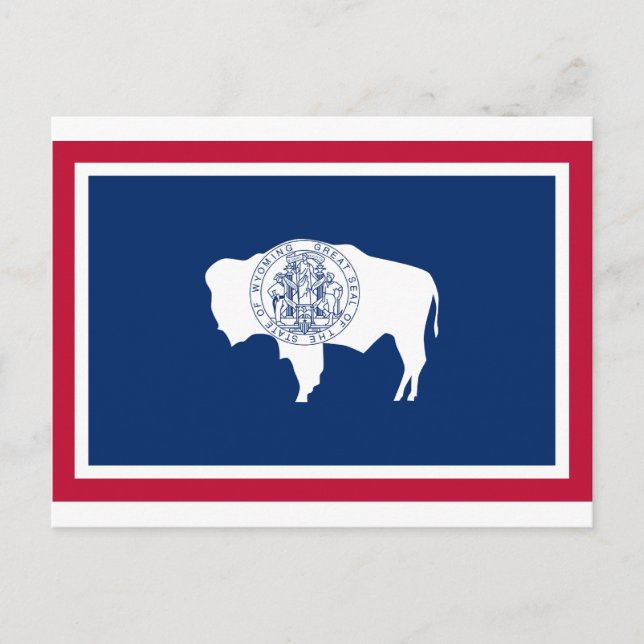 Wyoming State Flag Postcard (Front)