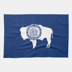 Wyoming State Flag Tea Towel