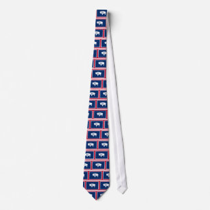 Wyoming State Flag Tie
