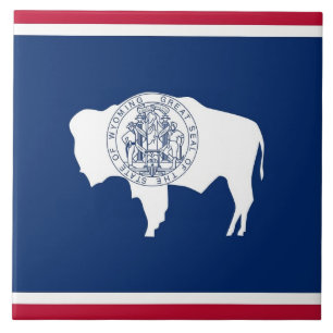 Wyoming State Flag Tile