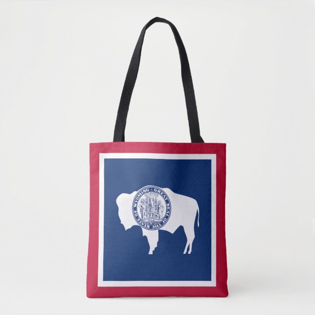 Wyoming State Flag Tote Bag (Front)