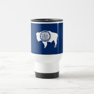 Wyoming State Flag Travel Mug