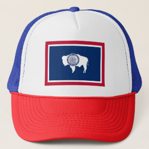 Wyoming State Flag Trucker Hat