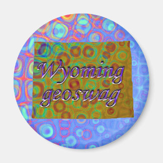 Wyoming State Geocaching Supplies Magnet Geoswag