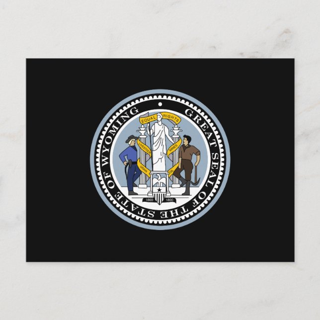 Wyoming State Seal Postcard (Front)