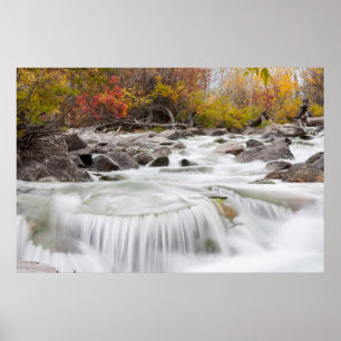 Wyoming, Sublette County, Pine Creek flowing Poster