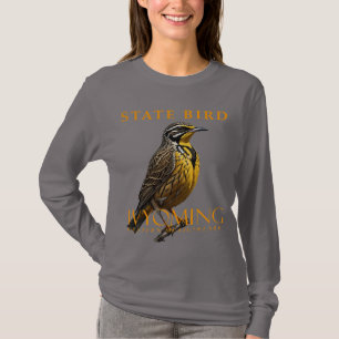 Wyoming Territory Bird The Western Meadowlark T-Shirt