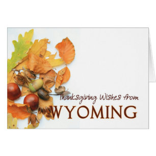 Wyoming Thanksgiving Card