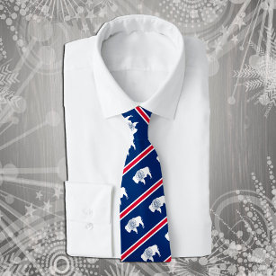 Wyoming Ties, fashion USA, Wyoming Flag business Tie