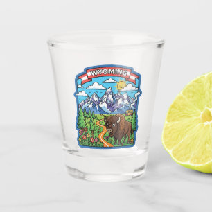 Wyoming Travel Shot Glass
