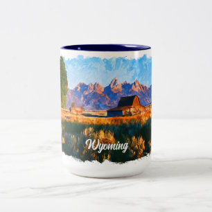 Wyoming Two-Tone Coffee Mug