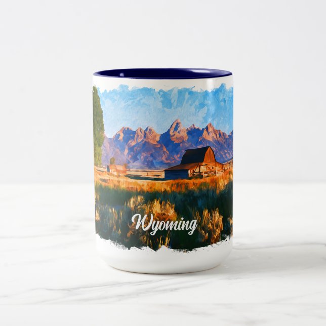 Wyoming Two-Tone Coffee Mug (Center)