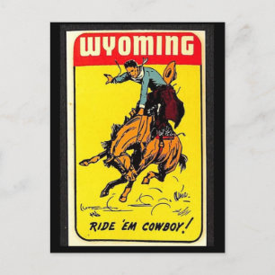 Wyoming Vintage Postcard