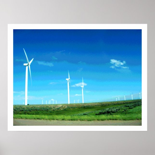 Wyoming Wind Turbines II Print (Front)