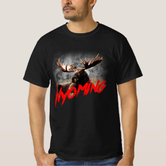 Wyoming with moose  T-Shirt