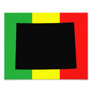 Wyoming with Rasta Colours Photo Print