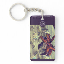 Wyrm and Wold art Acrylic Keychain