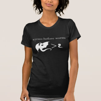 Wyrms Before Worms Dark Ladies' T-shirt