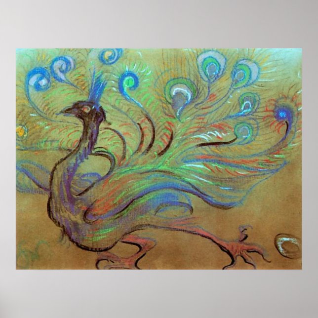 Wyspianski, Peacock, 1897 Poster (Front)