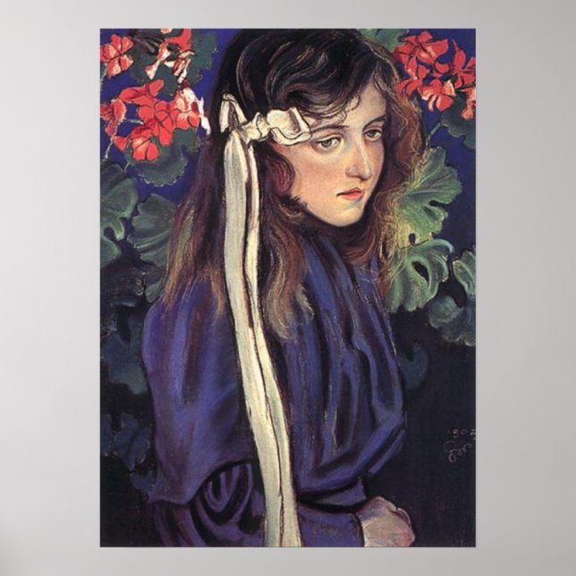 Wyspianski, Portrait of Eliza Parenska, 1905 Poster (Front)