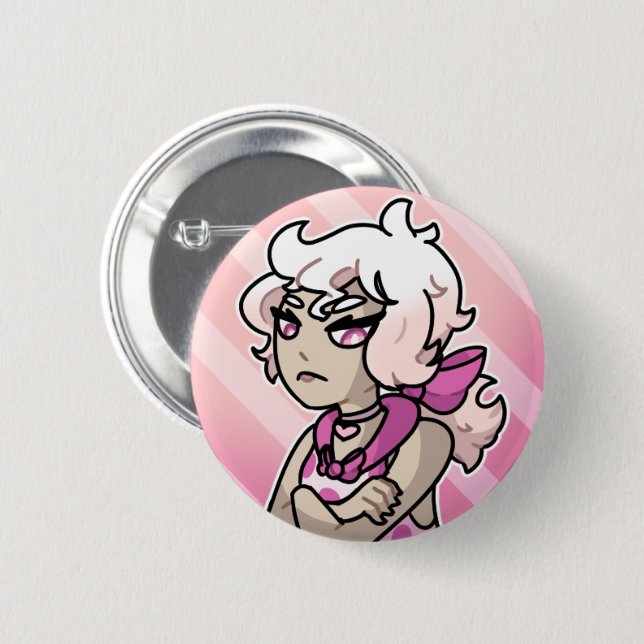 Wysteria 6 Cm Round Badge (Front & Back)