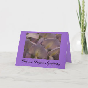 Wysteria Sympathy Card