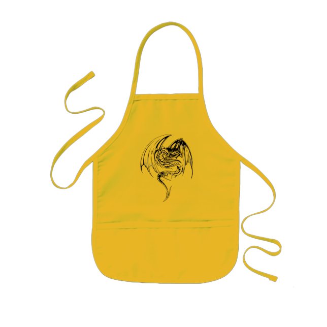 Wyvern Dragon Are Fantasy Mythical Creatures Kids Apron (Front)