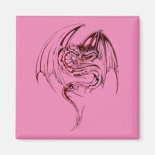 Wyvern Dragon Are Fantasy Mythical Creatures Magnet