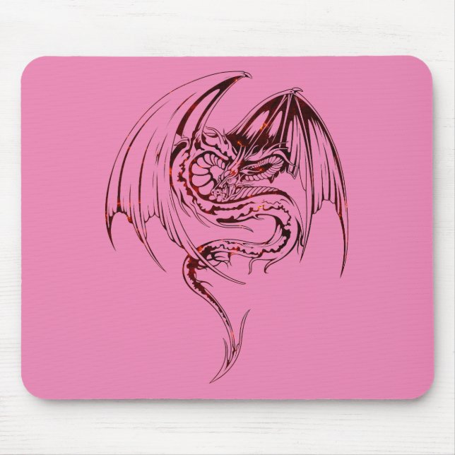 Wyvern Dragon Are Fantasy Mythical Creatures Mouse Mouse Pad (Front)