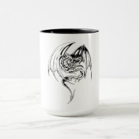 Wyvern Dragon Are Fantasy Mythical Creatures