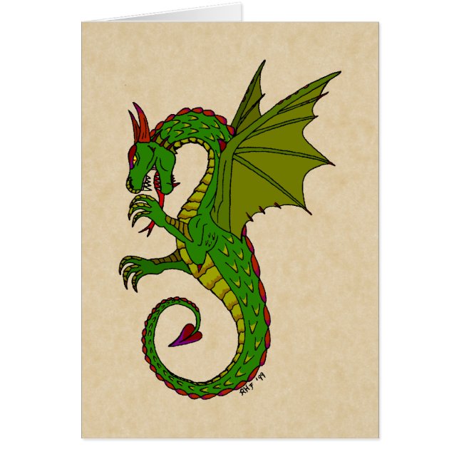 Wyvern Greeting Card (Front)