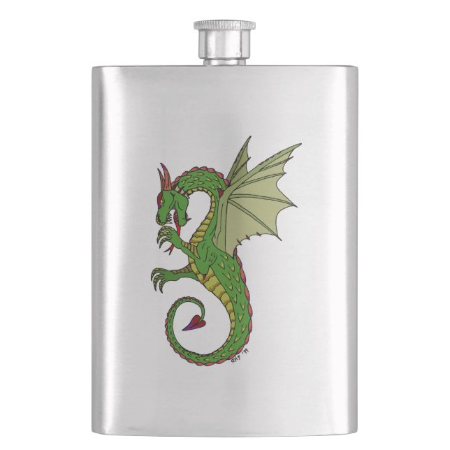 Wyvern Hip Flask (Front)
