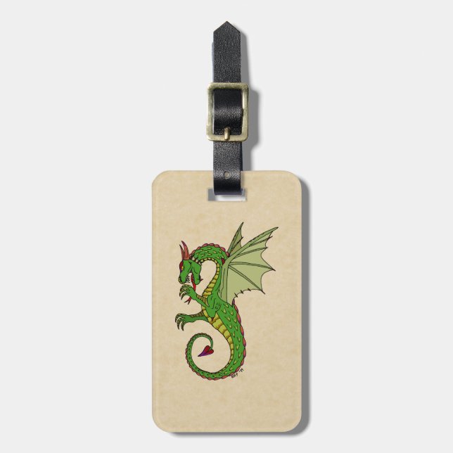 Wyvern Luggage Tag (Front Vertical)